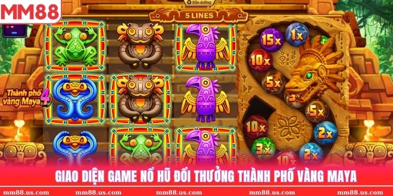Hình ảnh game nổ hũ đổi thưởng thành phố vàng Maya